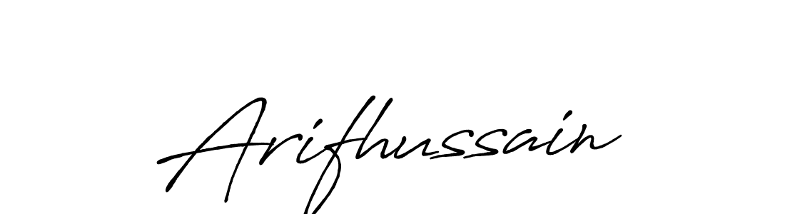 It looks lik you need a new signature style for name Arifhussain. Design unique handwritten (Antro_Vectra_Bolder) signature with our free signature maker in just a few clicks. Arifhussain signature style 7 images and pictures png