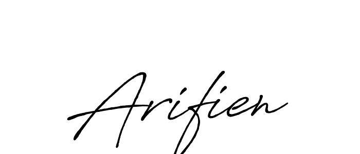 The best way (Antro_Vectra_Bolder) to make a short signature is to pick only two or three words in your name. The name Arifien include a total of six letters. For converting this name. Arifien signature style 7 images and pictures png