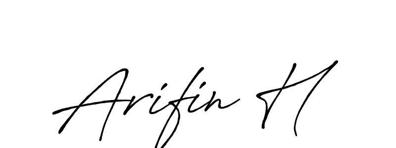 You should practise on your own different ways (Antro_Vectra_Bolder) to write your name (Arifin H) in signature. don't let someone else do it for you. Arifin H signature style 7 images and pictures png