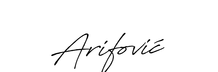 How to make Arifović signature? Antro_Vectra_Bolder is a professional autograph style. Create handwritten signature for Arifović name. Arifović signature style 7 images and pictures png