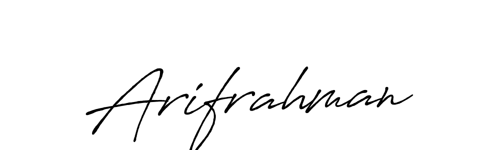 You should practise on your own different ways (Antro_Vectra_Bolder) to write your name (Arifrahman) in signature. don't let someone else do it for you. Arifrahman signature style 7 images and pictures png