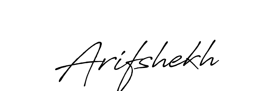 Make a beautiful signature design for name Arifshekh. Use this online signature maker to create a handwritten signature for free. Arifshekh signature style 7 images and pictures png