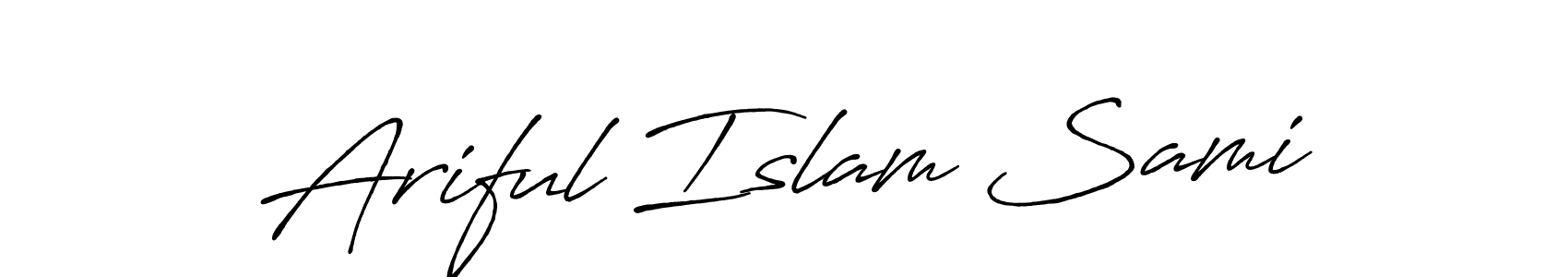 Make a short Ariful Islam Sami signature style. Manage your documents anywhere anytime using Antro_Vectra_Bolder. Create and add eSignatures, submit forms, share and send files easily. Ariful Islam Sami signature style 7 images and pictures png