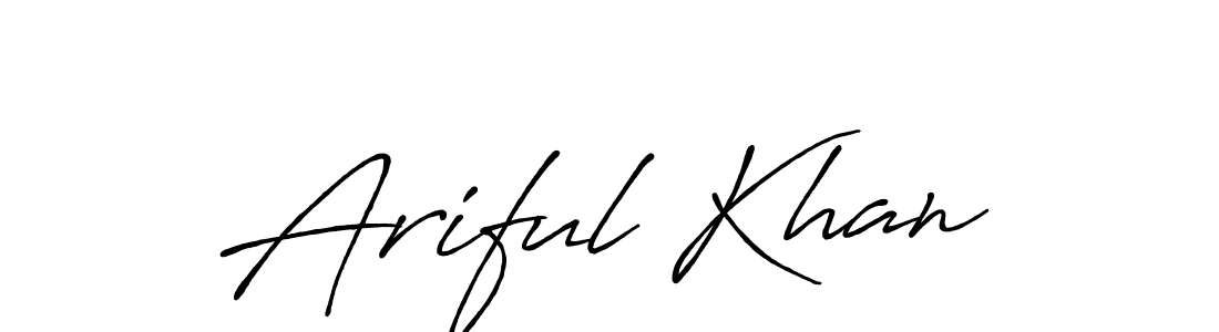 The best way (Antro_Vectra_Bolder) to make a short signature is to pick only two or three words in your name. The name Ariful Khan include a total of six letters. For converting this name. Ariful Khan signature style 7 images and pictures png