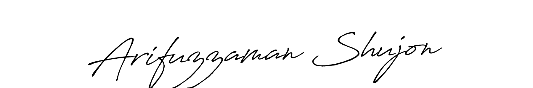 Arifuzzaman Shujon stylish signature style. Best Handwritten Sign (Antro_Vectra_Bolder) for my name. Handwritten Signature Collection Ideas for my name Arifuzzaman Shujon. Arifuzzaman Shujon signature style 7 images and pictures png