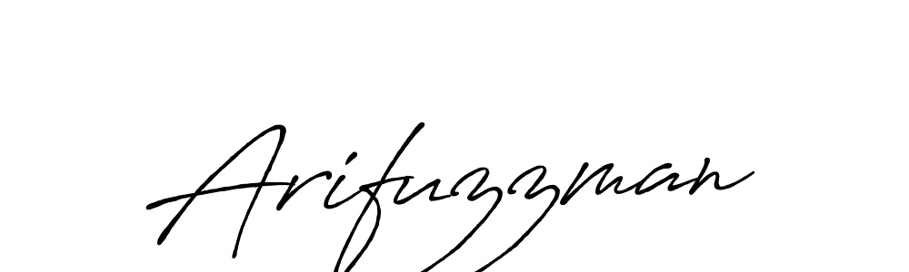 Design your own signature with our free online signature maker. With this signature software, you can create a handwritten (Antro_Vectra_Bolder) signature for name Arifuzzman. Arifuzzman signature style 7 images and pictures png