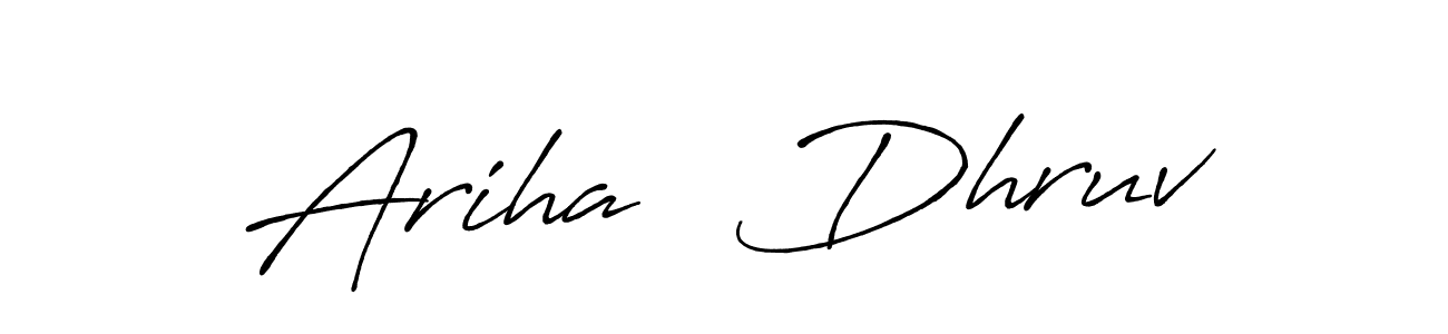 Here are the top 10 professional signature styles for the name Ariha   Dhruv. These are the best autograph styles you can use for your name. Ariha   Dhruv signature style 7 images and pictures png