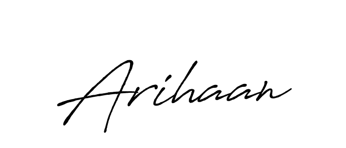 How to make Arihaan signature? Antro_Vectra_Bolder is a professional autograph style. Create handwritten signature for Arihaan name. Arihaan signature style 7 images and pictures png