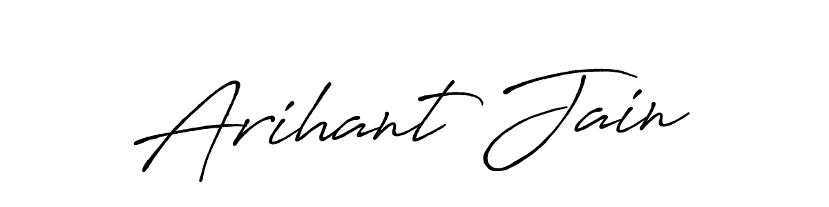 It looks lik you need a new signature style for name Arihant Jain. Design unique handwritten (Antro_Vectra_Bolder) signature with our free signature maker in just a few clicks. Arihant Jain signature style 7 images and pictures png
