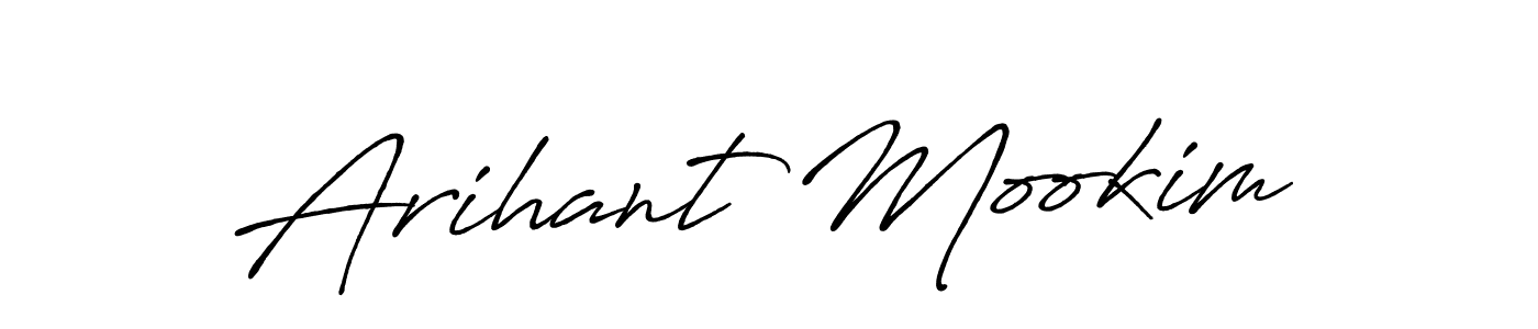 Use a signature maker to create a handwritten signature online. With this signature software, you can design (Antro_Vectra_Bolder) your own signature for name Arihant Mookim. Arihant Mookim signature style 7 images and pictures png