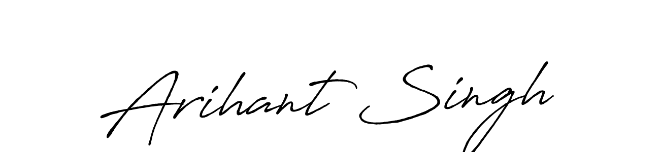 You should practise on your own different ways (Antro_Vectra_Bolder) to write your name (Arihant Singh) in signature. don't let someone else do it for you. Arihant Singh signature style 7 images and pictures png