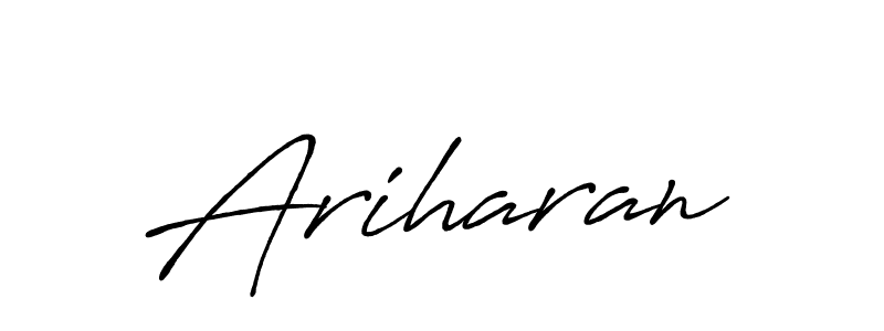 Also we have Ariharan name is the best signature style. Create professional handwritten signature collection using Antro_Vectra_Bolder autograph style. Ariharan signature style 7 images and pictures png