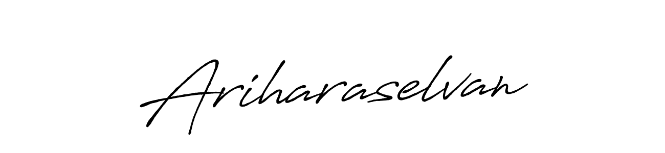 Design your own signature with our free online signature maker. With this signature software, you can create a handwritten (Antro_Vectra_Bolder) signature for name Ariharaselvan. Ariharaselvan signature style 7 images and pictures png