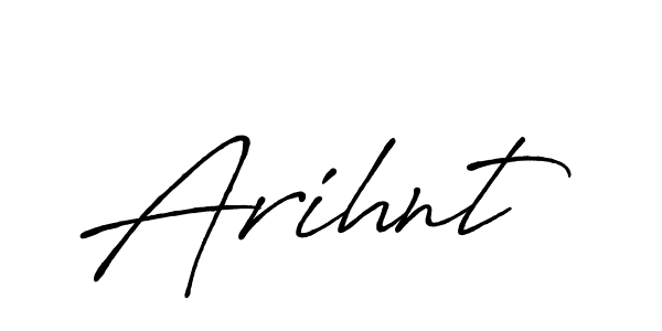 How to make Arihnt name signature. Use Antro_Vectra_Bolder style for creating short signs online. This is the latest handwritten sign. Arihnt signature style 7 images and pictures png