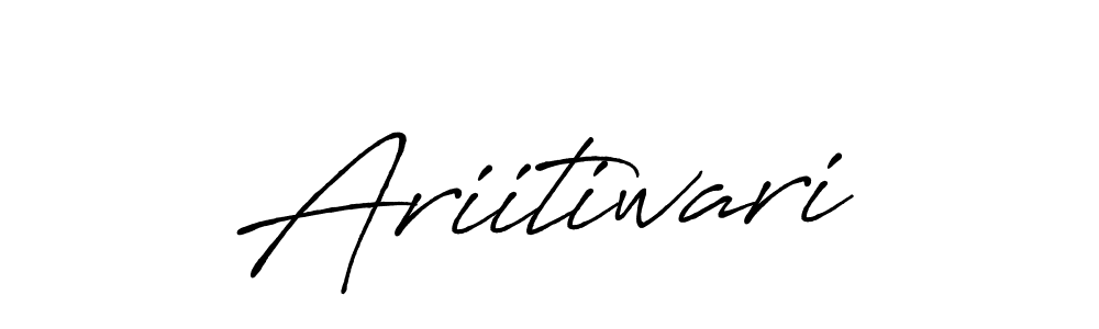 if you are searching for the best signature style for your name Ariitiwari. so please give up your signature search. here we have designed multiple signature styles  using Antro_Vectra_Bolder. Ariitiwari signature style 7 images and pictures png