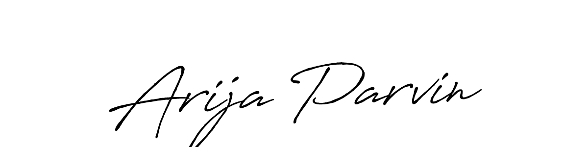 Antro_Vectra_Bolder is a professional signature style that is perfect for those who want to add a touch of class to their signature. It is also a great choice for those who want to make their signature more unique. Get Arija Parvin name to fancy signature for free. Arija Parvin signature style 7 images and pictures png