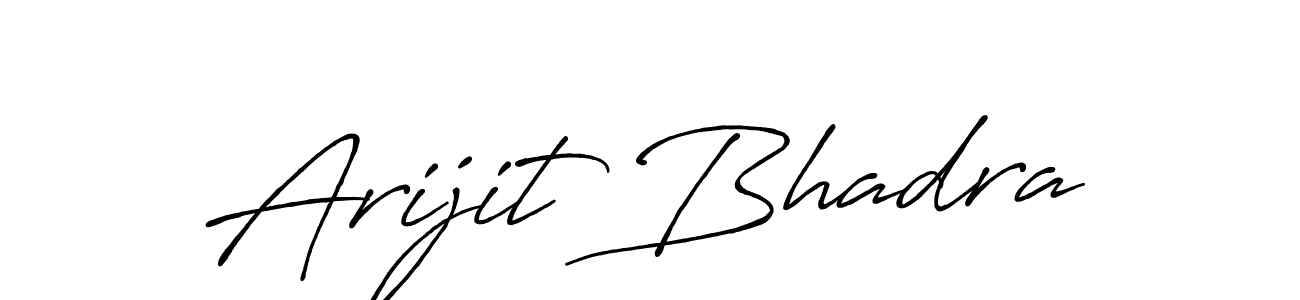 Arijit Bhadra stylish signature style. Best Handwritten Sign (Antro_Vectra_Bolder) for my name. Handwritten Signature Collection Ideas for my name Arijit Bhadra. Arijit Bhadra signature style 7 images and pictures png