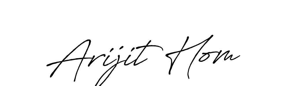 The best way (Antro_Vectra_Bolder) to make a short signature is to pick only two or three words in your name. The name Arijit Hom include a total of six letters. For converting this name. Arijit Hom signature style 7 images and pictures png