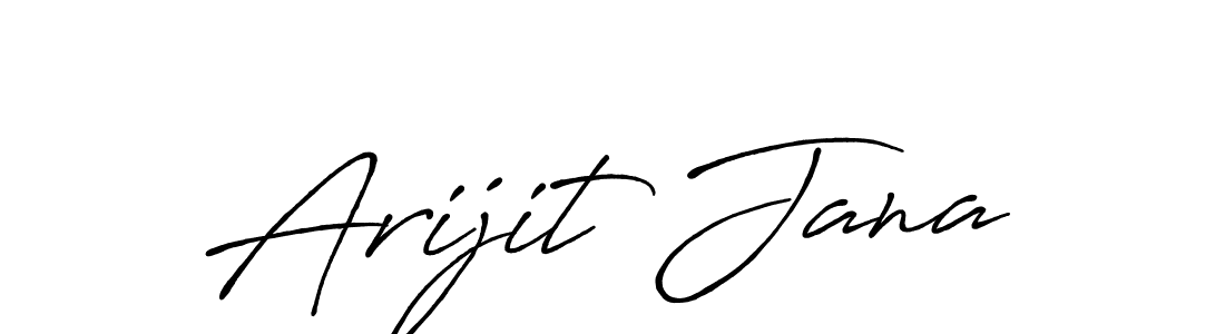 Also we have Arijit Jana name is the best signature style. Create professional handwritten signature collection using Antro_Vectra_Bolder autograph style. Arijit Jana signature style 7 images and pictures png