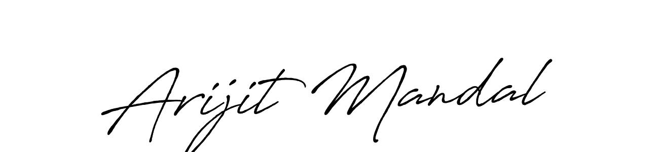 Arijit Mandal stylish signature style. Best Handwritten Sign (Antro_Vectra_Bolder) for my name. Handwritten Signature Collection Ideas for my name Arijit Mandal. Arijit Mandal signature style 7 images and pictures png