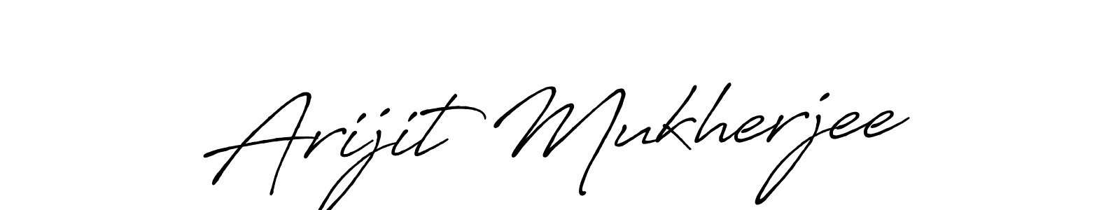 Make a beautiful signature design for name Arijit Mukherjee. With this signature (Antro_Vectra_Bolder) style, you can create a handwritten signature for free. Arijit Mukherjee signature style 7 images and pictures png