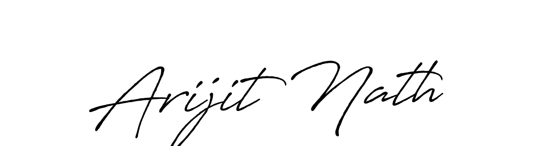Create a beautiful signature design for name Arijit Nath. With this signature (Antro_Vectra_Bolder) fonts, you can make a handwritten signature for free. Arijit Nath signature style 7 images and pictures png