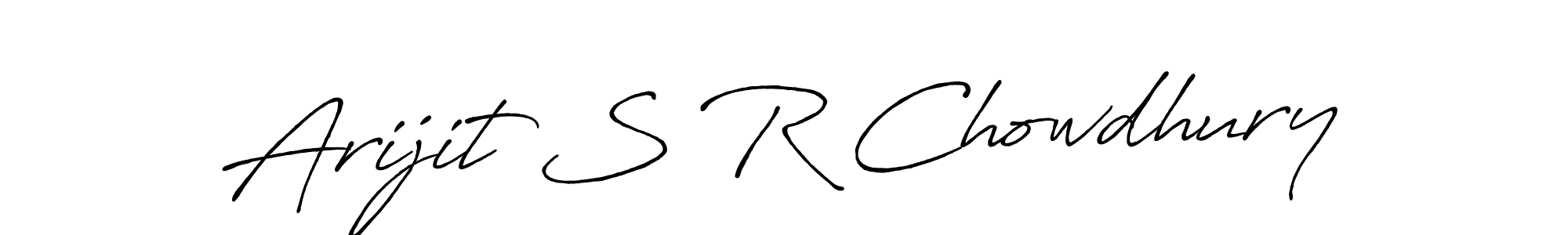 Arijit S R Chowdhury stylish signature style. Best Handwritten Sign (Antro_Vectra_Bolder) for my name. Handwritten Signature Collection Ideas for my name Arijit S R Chowdhury. Arijit S R Chowdhury signature style 7 images and pictures png