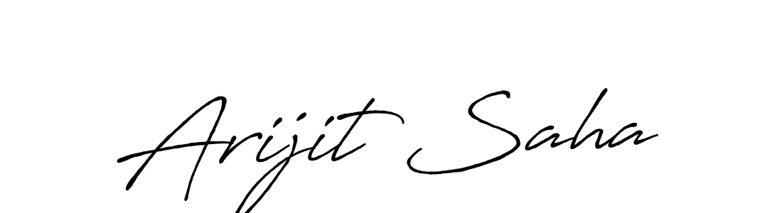 How to make Arijit Saha signature? Antro_Vectra_Bolder is a professional autograph style. Create handwritten signature for Arijit Saha name. Arijit Saha signature style 7 images and pictures png