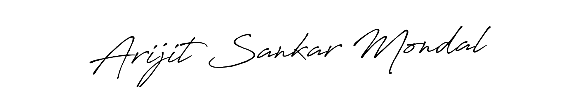 Create a beautiful signature design for name Arijit Sankar Mondal. With this signature (Antro_Vectra_Bolder) fonts, you can make a handwritten signature for free. Arijit Sankar Mondal signature style 7 images and pictures png