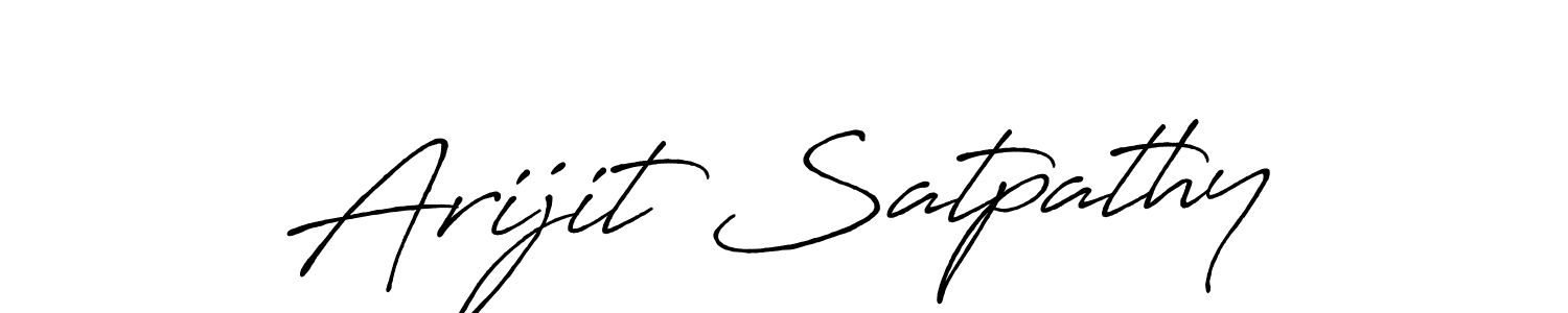 How to make Arijit Satpathy signature? Antro_Vectra_Bolder is a professional autograph style. Create handwritten signature for Arijit Satpathy name. Arijit Satpathy signature style 7 images and pictures png