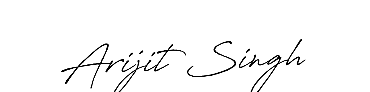 Create a beautiful signature design for name Arijit Singh. With this signature (Antro_Vectra_Bolder) fonts, you can make a handwritten signature for free. Arijit Singh signature style 7 images and pictures png