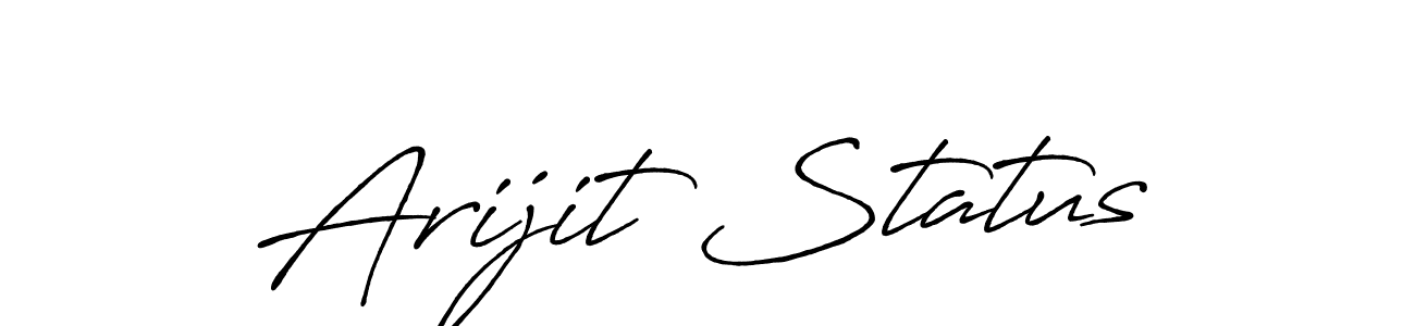 Make a beautiful signature design for name Arijit Status. Use this online signature maker to create a handwritten signature for free. Arijit Status signature style 7 images and pictures png