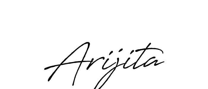 Design your own signature with our free online signature maker. With this signature software, you can create a handwritten (Antro_Vectra_Bolder) signature for name Arijita. Arijita signature style 7 images and pictures png