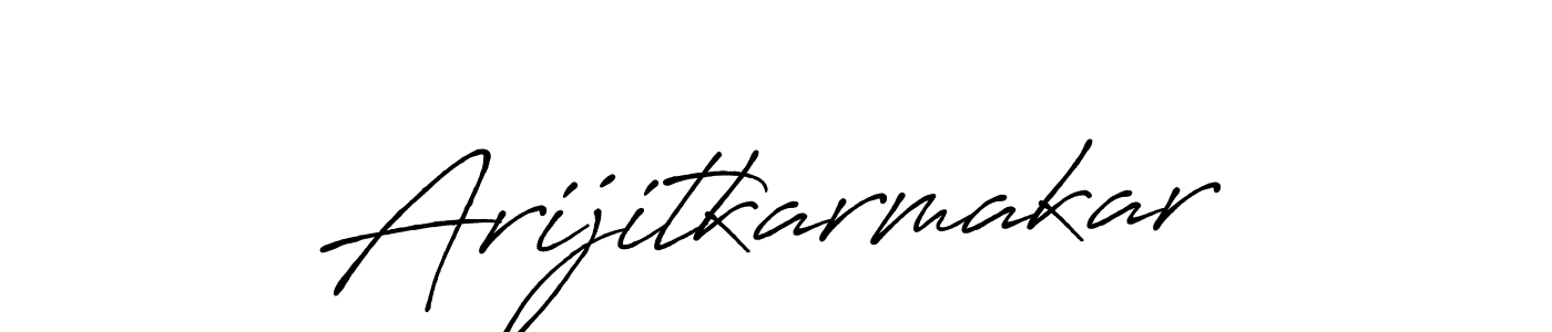 Make a beautiful signature design for name Arijitkarmakar. With this signature (Antro_Vectra_Bolder) style, you can create a handwritten signature for free. Arijitkarmakar signature style 7 images and pictures png