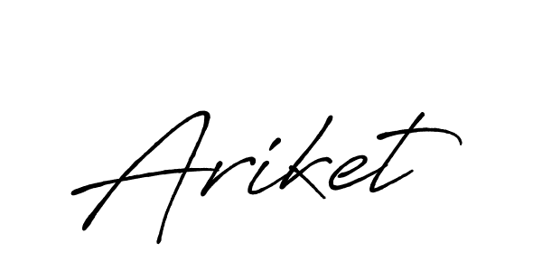 Use a signature maker to create a handwritten signature online. With this signature software, you can design (Antro_Vectra_Bolder) your own signature for name Ariket. Ariket signature style 7 images and pictures png