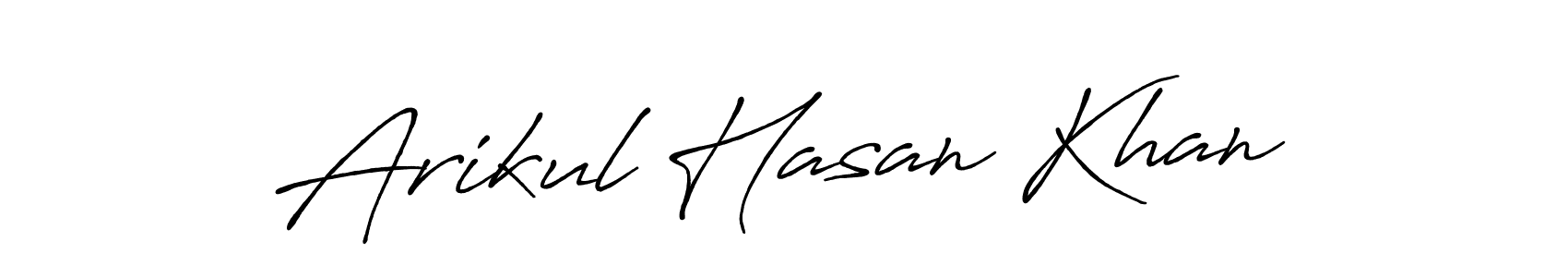 You should practise on your own different ways (Antro_Vectra_Bolder) to write your name (Arikul Hasan Khan) in signature. don't let someone else do it for you. Arikul Hasan Khan signature style 7 images and pictures png