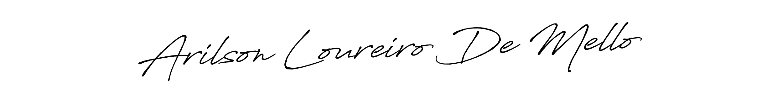 Make a short Arilson Loureiro De Mello signature style. Manage your documents anywhere anytime using Antro_Vectra_Bolder. Create and add eSignatures, submit forms, share and send files easily. Arilson Loureiro De Mello signature style 7 images and pictures png