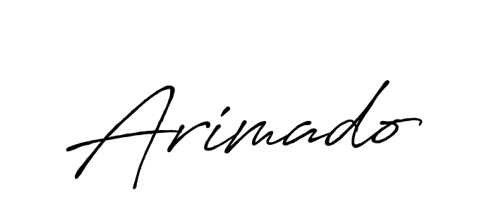 Create a beautiful signature design for name Arimado. With this signature (Antro_Vectra_Bolder) fonts, you can make a handwritten signature for free. Arimado signature style 7 images and pictures png