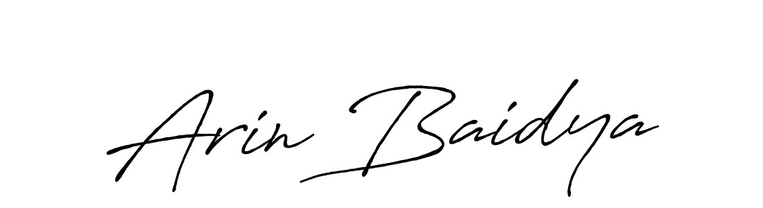 It looks lik you need a new signature style for name Arin Baidya. Design unique handwritten (Antro_Vectra_Bolder) signature with our free signature maker in just a few clicks. Arin Baidya signature style 7 images and pictures png