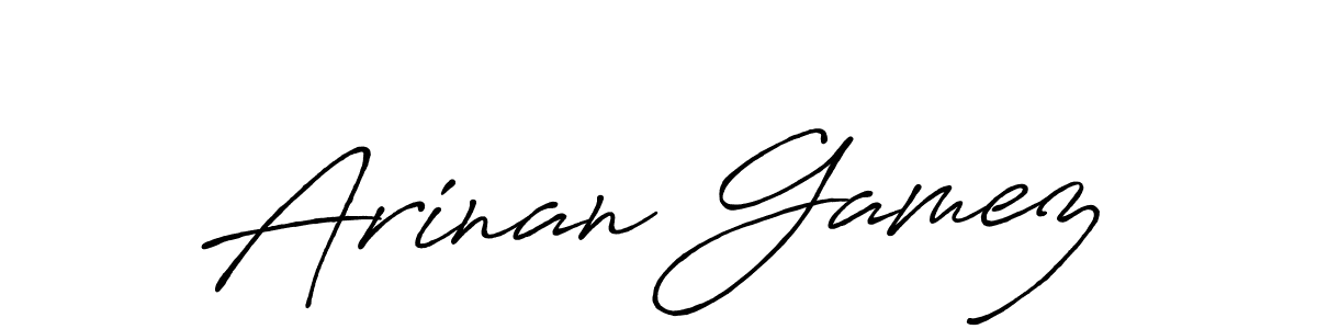 Make a beautiful signature design for name Arinan Gamez. Use this online signature maker to create a handwritten signature for free. Arinan Gamez signature style 7 images and pictures png