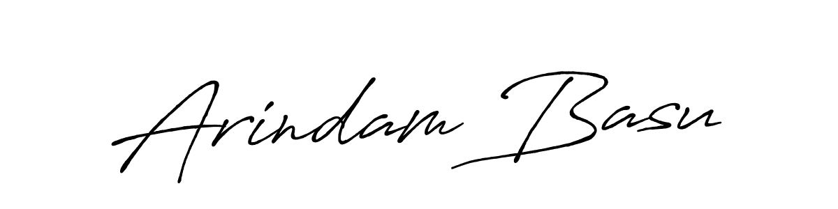 Create a beautiful signature design for name Arindam Basu. With this signature (Antro_Vectra_Bolder) fonts, you can make a handwritten signature for free. Arindam Basu signature style 7 images and pictures png