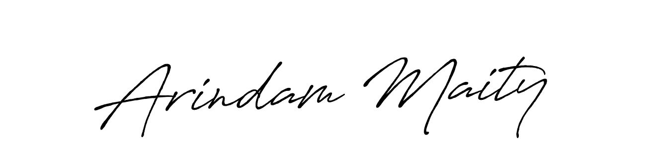 Create a beautiful signature design for name Arindam Maity. With this signature (Antro_Vectra_Bolder) fonts, you can make a handwritten signature for free. Arindam Maity signature style 7 images and pictures png