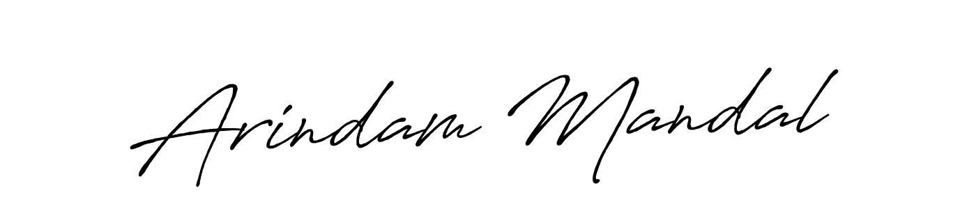 Make a beautiful signature design for name Arindam Mandal. With this signature (Antro_Vectra_Bolder) style, you can create a handwritten signature for free. Arindam Mandal signature style 7 images and pictures png