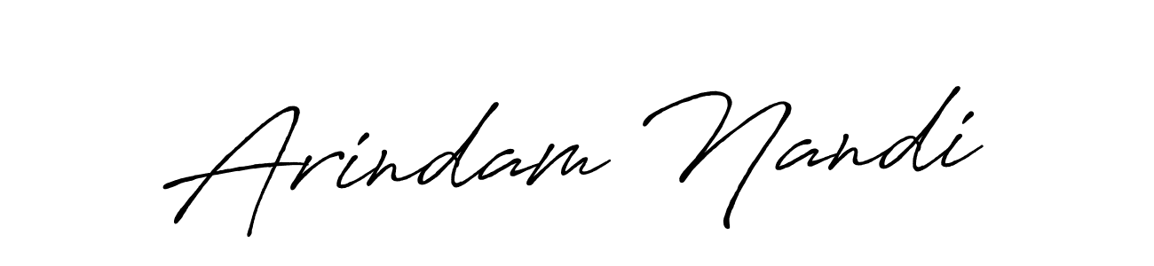 Make a beautiful signature design for name Arindam Nandi. With this signature (Antro_Vectra_Bolder) style, you can create a handwritten signature for free. Arindam Nandi signature style 7 images and pictures png