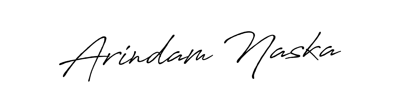 Create a beautiful signature design for name Arindam Naska. With this signature (Antro_Vectra_Bolder) fonts, you can make a handwritten signature for free. Arindam Naska signature style 7 images and pictures png