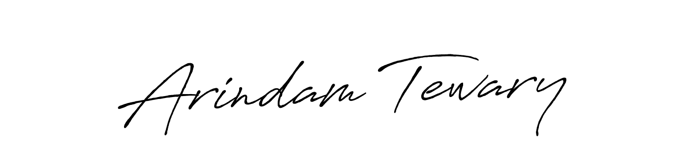 How to make Arindam Tewary name signature. Use Antro_Vectra_Bolder style for creating short signs online. This is the latest handwritten sign. Arindam Tewary signature style 7 images and pictures png