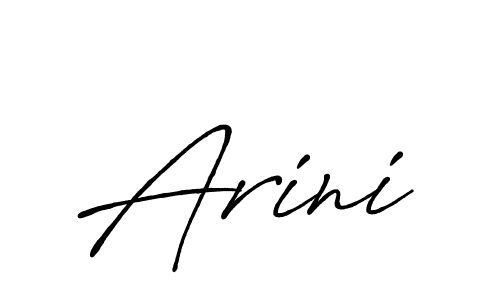 Design your own signature with our free online signature maker. With this signature software, you can create a handwritten (Antro_Vectra_Bolder) signature for name Arini. Arini signature style 7 images and pictures png