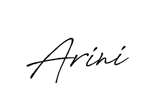 Design your own signature with our free online signature maker. With this signature software, you can create a handwritten (Antro_Vectra_Bolder) signature for name Arini. Arini signature style 7 images and pictures png