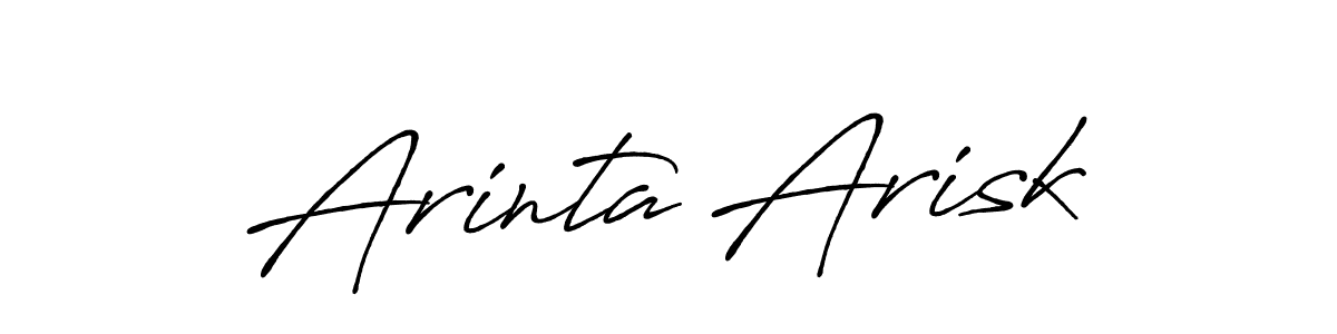 Make a beautiful signature design for name Arinta Arisk. Use this online signature maker to create a handwritten signature for free. Arinta Arisk signature style 7 images and pictures png