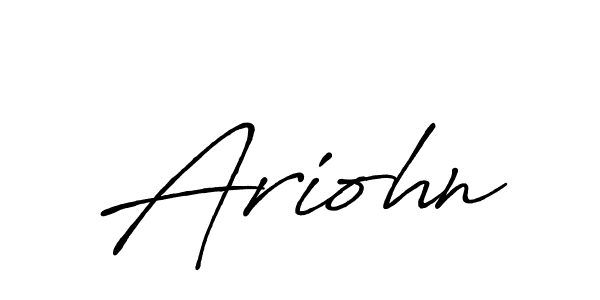 Also we have Ariohn name is the best signature style. Create professional handwritten signature collection using Antro_Vectra_Bolder autograph style. Ariohn signature style 7 images and pictures png